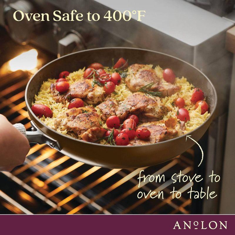 Anolon Anolon Advanced Home Hard Anodized Nonstick Stir Fry Pan / Wok, 12 Inch