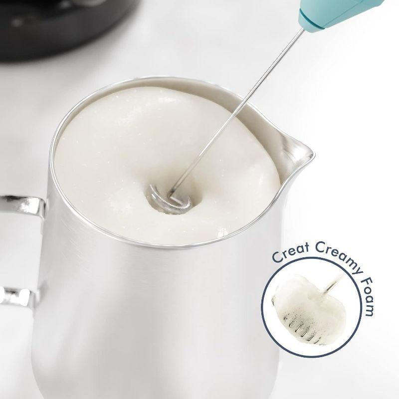 New England Stories Powerful Handheld Milk Frother & Foam Maker – Mini Whisk Drink Mixer For Coffee, Cappuccino, Latte, Matcha, Hot Chocolate (no Stand, Galaxy)