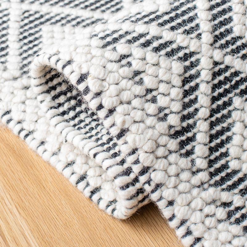 Natura NAT475 Hand Woven Area Rug - Ivory/Black - 6'x6' - Safavieh.