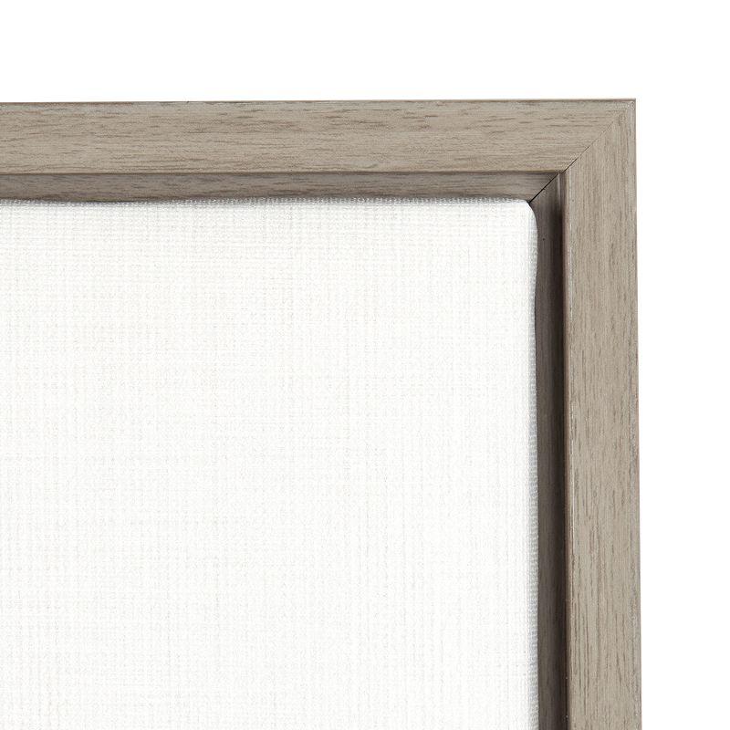 24" x 18" Giraffe Framed Kids' Canvas Art Gray - Uniek: Giraffe Picture for Kids Room, Animal Wall Art, Vertical Photograph