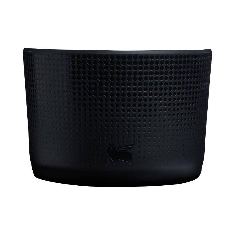 Stanley 30 oz Quencher Tumbler Boot with Straw Cover Black: Silicone Drinkware Accessory for Hot & Cold Beverages