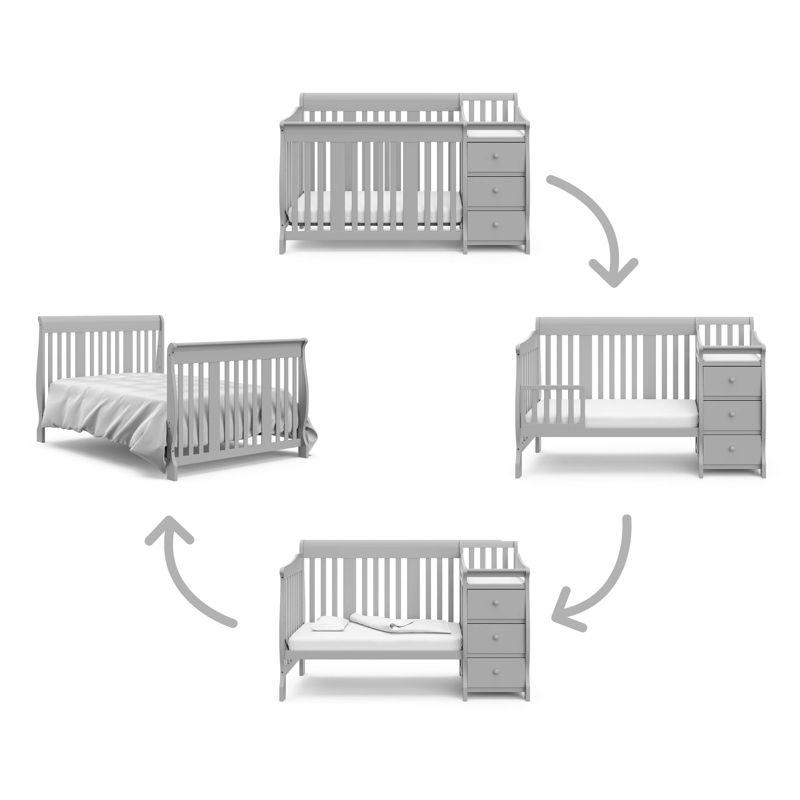 Storkcraft Portofino 5-in-1 Convertible Crib and Changer