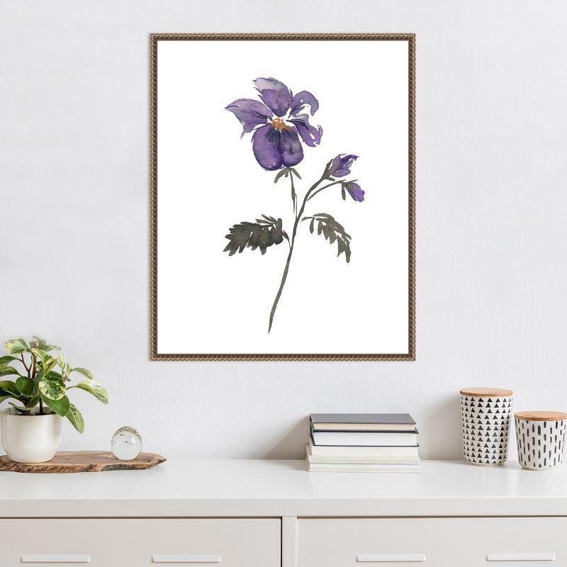 Amanti Art February Violet by Amanda Cook Canvas Wall Art Print Framed 23 x 28