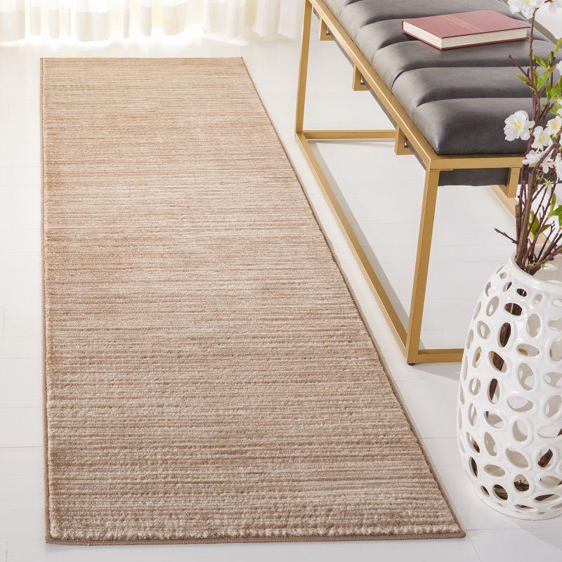 Vision VSN606 Power Loomed Indoor Runner Rug - Light Brown - 2'2"x10' - Safavieh