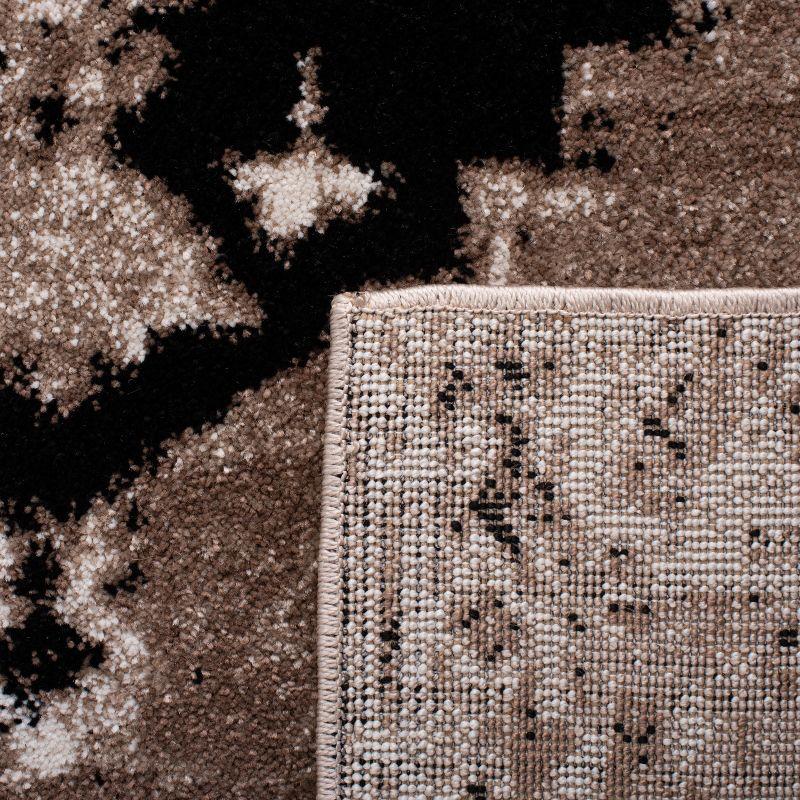 Vintage Hamadan VTH228 Power Loomed Indoor Area Rug - Brown/Ivory - 4'x6' - Safavieh