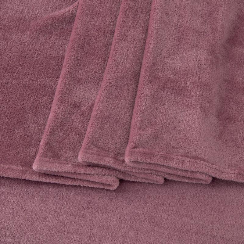 FreshFolds Ultra Soft Micro Plush Velvet Solid Sheet Sets
