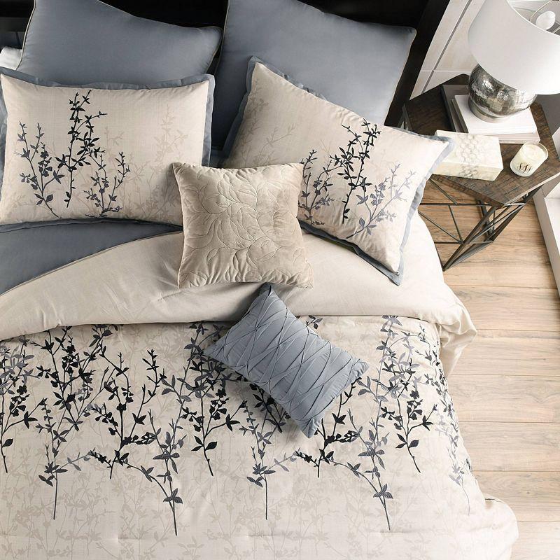 Riverbrook Home Hayden Beige/Blue Polyester 8 Piece Comforter Set