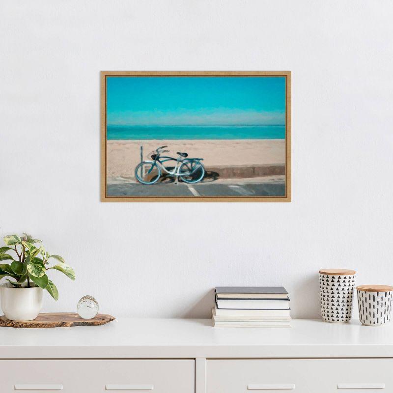 Amanti Art Bike To The Beach by Graffi*tee Studios Framed Wall Art Print