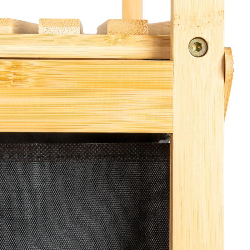 Household Essentials Bamboo Laundry Hamper with Handles