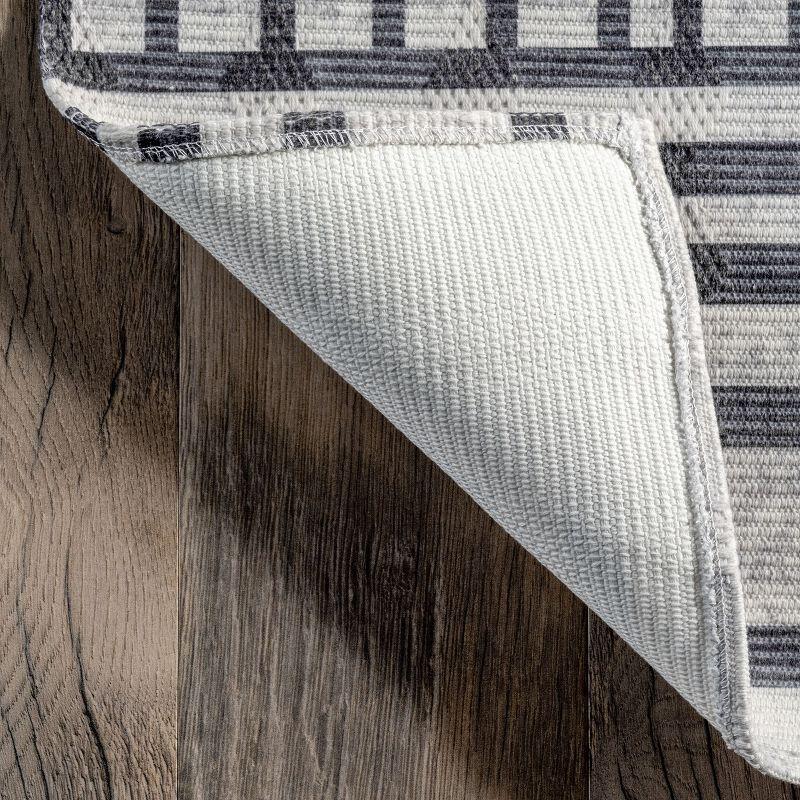 Nuloom Modern Sun Pet Friendly Machine Washable Area Rug, 8' x 10', Light Beige