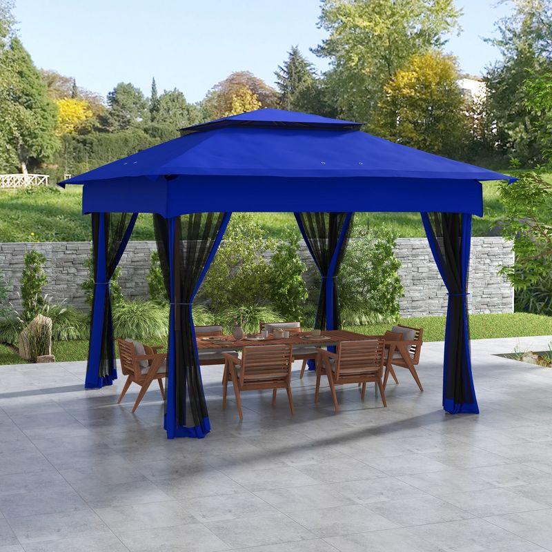 Outsunny 11 Ft. W x 11 Ft. D Steel Patio Gazebo