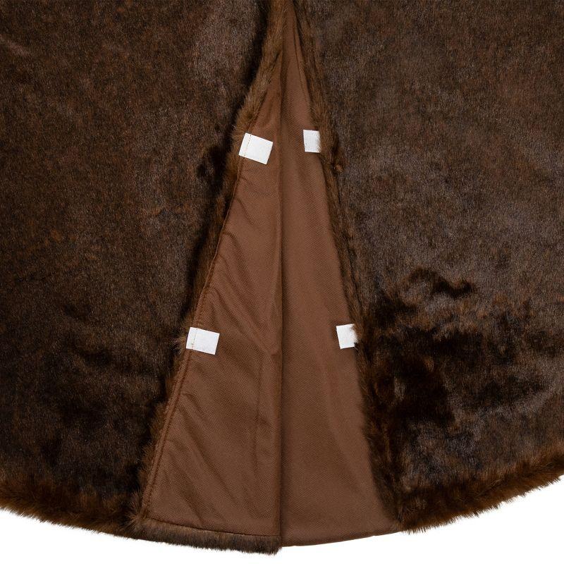 Northlight Mink Faux Fur Christmas Tree Skirt - 48" - Brown