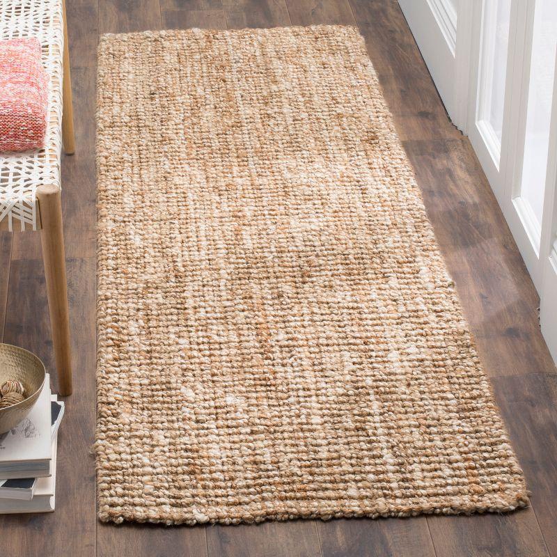 Natural Ivory Handwoven Jute Runner Rug 2' x 20'