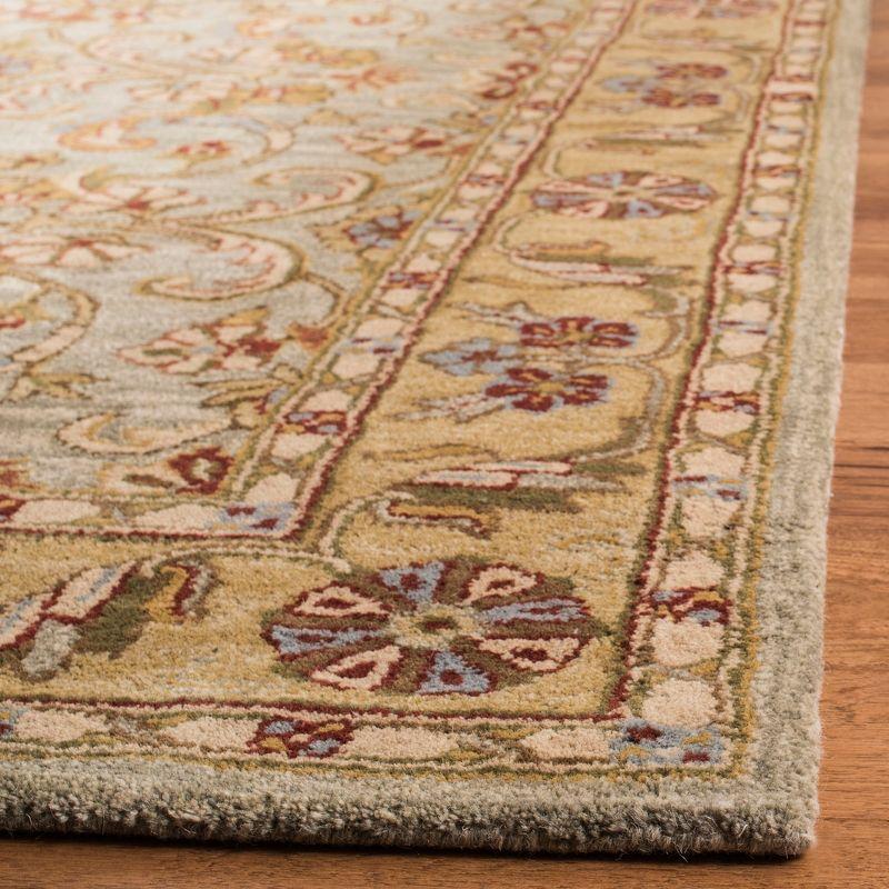 Classic CL324 Hand Tufted Accent Rug - Light Green/Gold - 2'x3' - Safavieh.