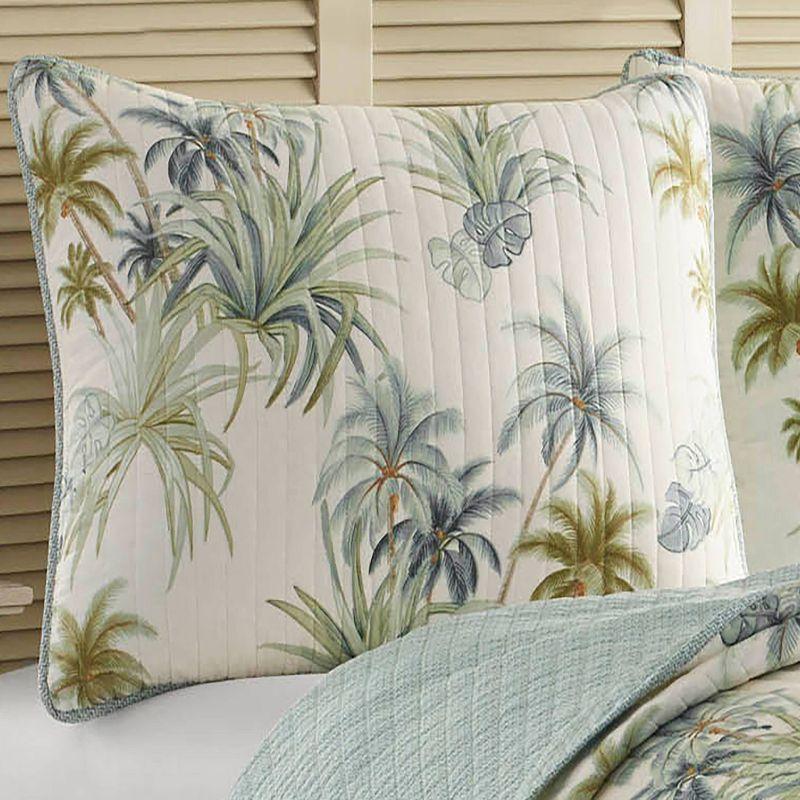 Tommy Bahama Home Tommy Bahama Serenity Palms Cotton Aqua Sham & Reviews | Wayfair