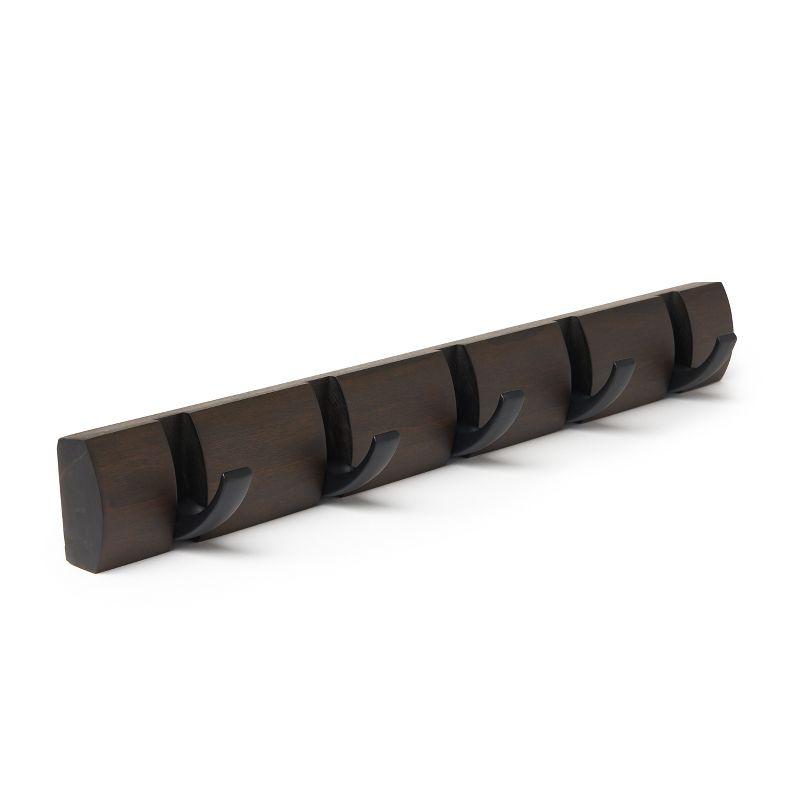 Flip 5 - Hook Solid Wood Coat Rack