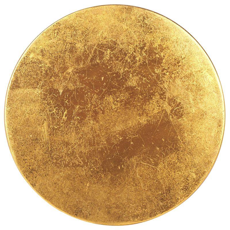 Emery Dipped Gold Leaf Counter Stool - FOX3231 - Navy/Gold - Safavieh Couture