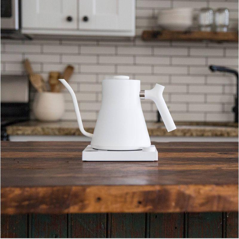 Fellow 0.9L Stagg EKG Electric Kettle Matte White: Stainless Steel, 1200W, 4.6 lbs, 9.5" Width, 9" Height