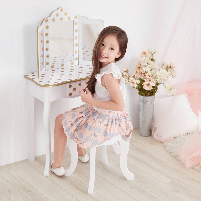 Fashion Polka Dot Gisele Play Vanity Set - Teamson Kids