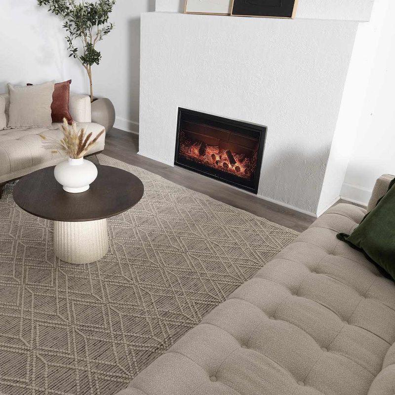 Hauteloom Rectangle Area Rug   Ivory