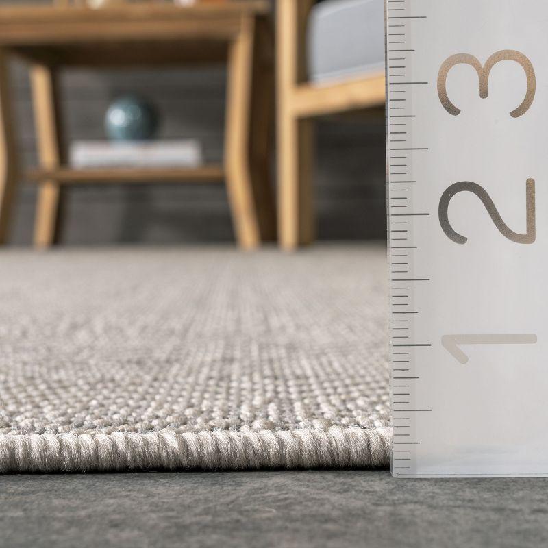 Nuloom Paloma Abstract Geometric Indoor and Outdoor Area Rug, Gray, 4'x6'
