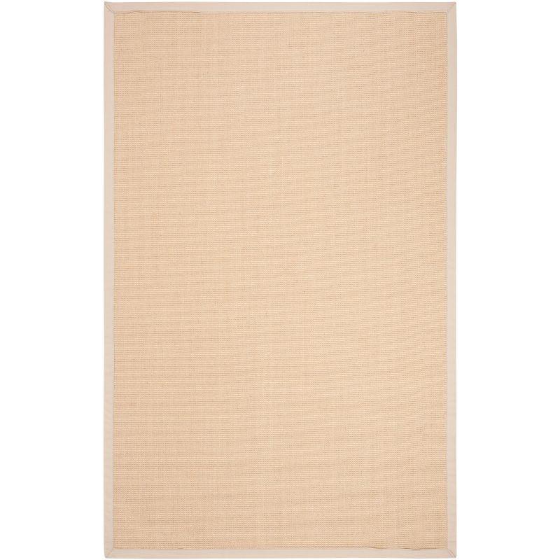 Hand-Knotted Natural Ivory Cotton Area Rug - 4' x 6'