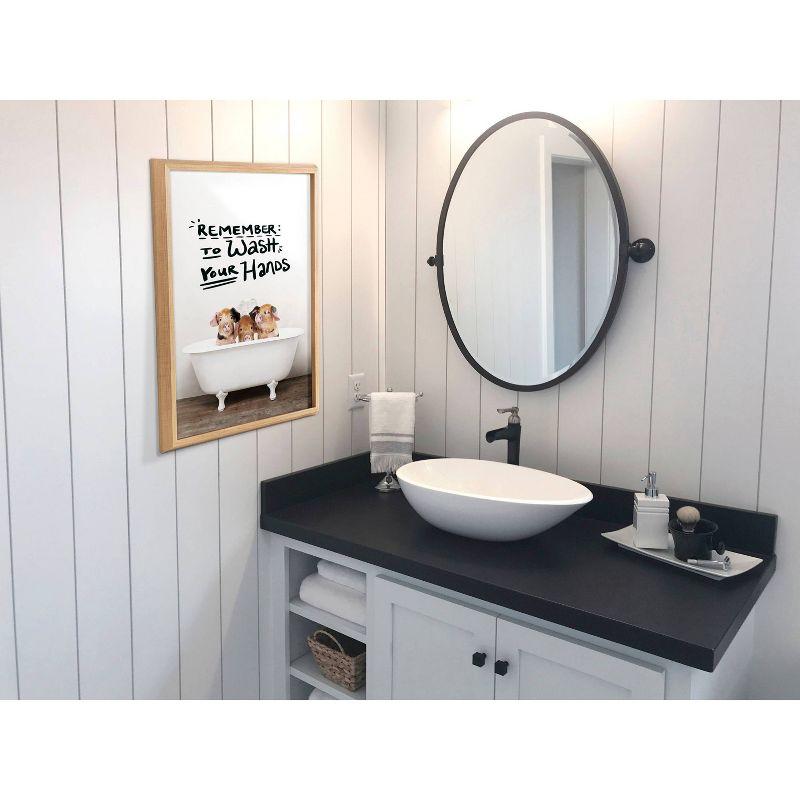 Red Barrel Studio® " Three Little Pigs In Vintage Bathtub " by Amy Peterson