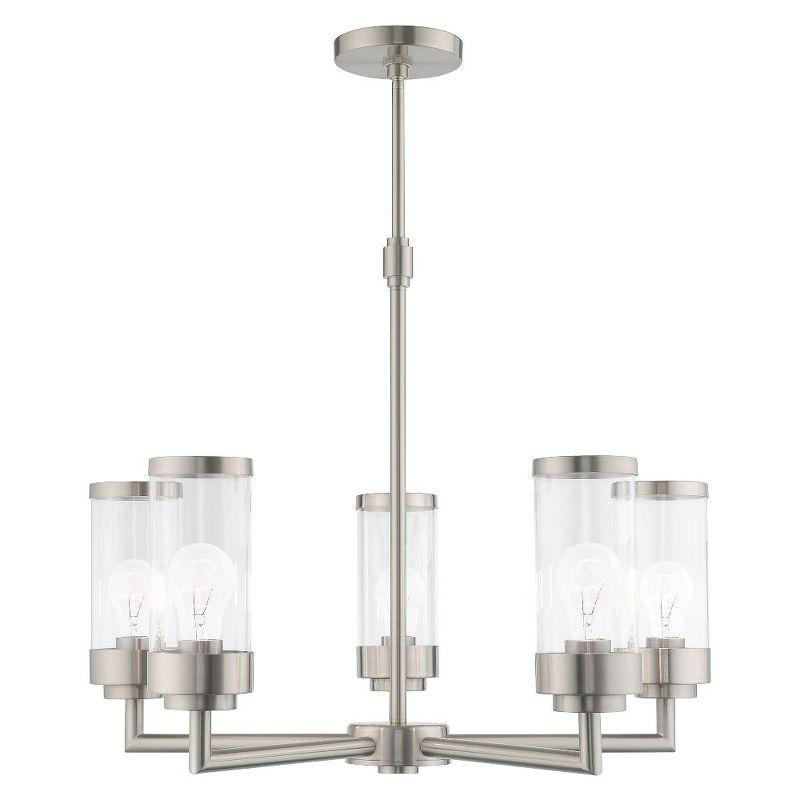 Livex Lighting Hillcrest 5 - Light Chandelier in  Brushed Nickel