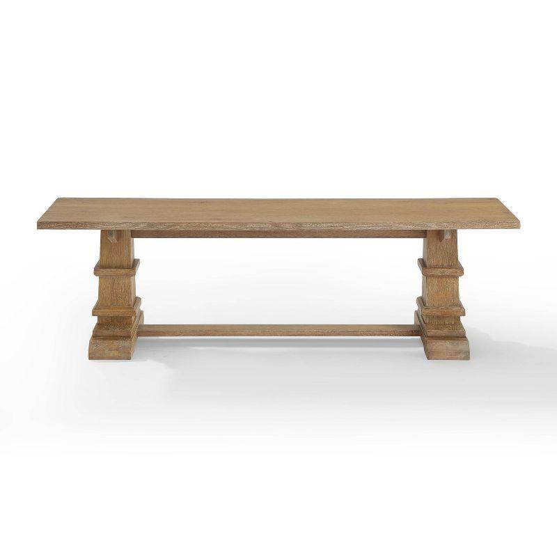 Joanna Dining Bench Rustic Brown - Crosley