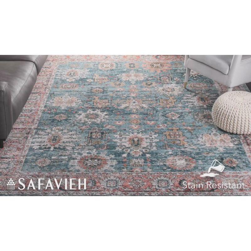 Shivan SHV797 Power Loomed Area Rug - Grey/Blue - 6'7" round - Safavieh.