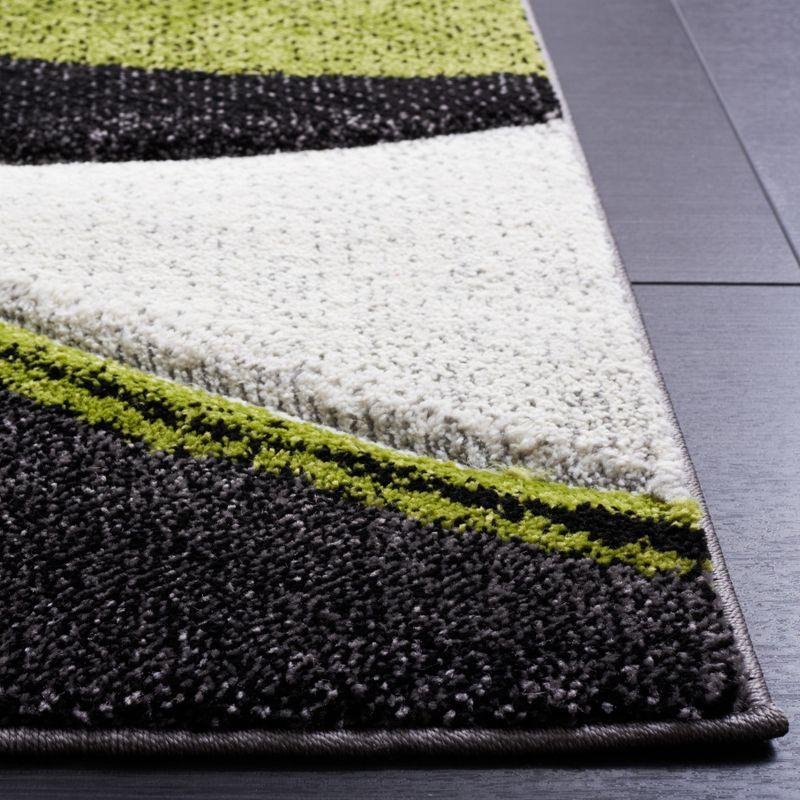 Hollywood HLW766 Power Loomed Area Rug - Grey/Green - 8'x10' - Safavieh.