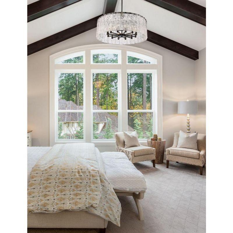 Z-Lite Glacier 12 - Light Chandelier in  Matte Black