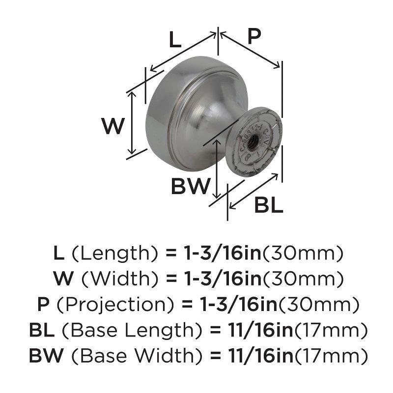 Highland Ridge 1 3/16" Diameter Mushroom Knob