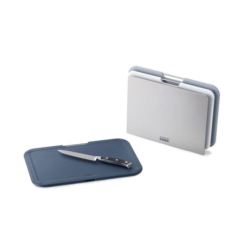 Joseph Joseph Nest Boards Regular 3pc Set Gray: Cutting Board Set, Dishwasher Safe, Lightweight, Polypropylene Material