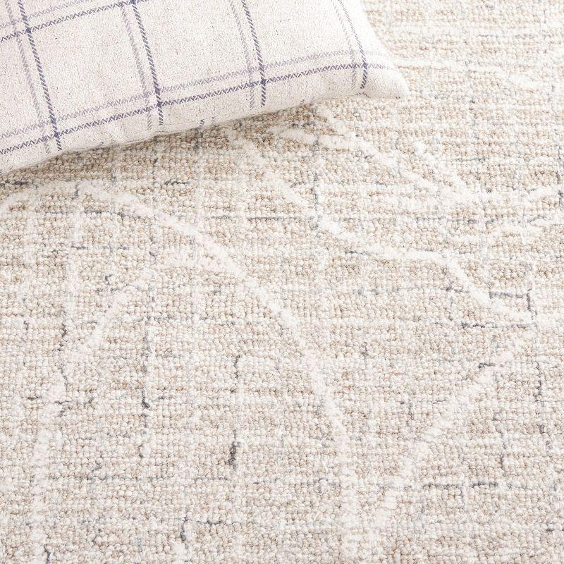 Metro MET881 Hand Tufted Indoor Area Rug - Beige/Ivory - 4'x6' - Safavieh