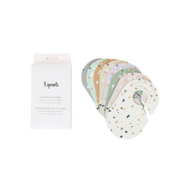 3 Sprouts 3 Sprouts Baby Closet Dividers (Newborn To 24 Months) – Pack Of 8 - Terrazzo (Set of 8)