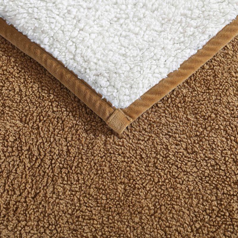 Eddie Bauer Eddie Bauer Solid Bi Colored Plush Sherpa Throw Blanket