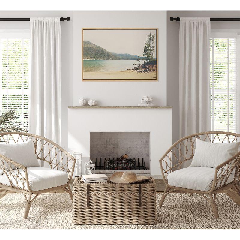 Sylvie Lake Tahoe California Framed Canvas by Laura Evans - Kate & Laurel All Things Decor