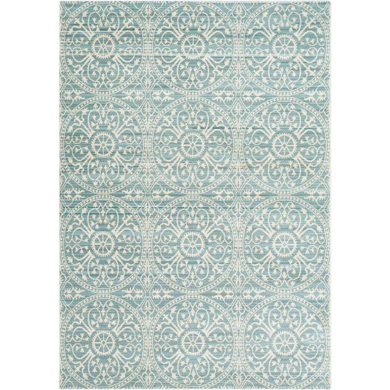 Valencia VAL214 Power Loomed Indoor Area Rug - Alpine/Cream - 5'x8' - Safavieh