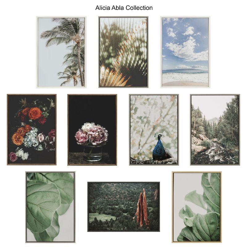 Kate and Laurel Sylvie Plant Study 6 Framed Canvas by Alicia Abla