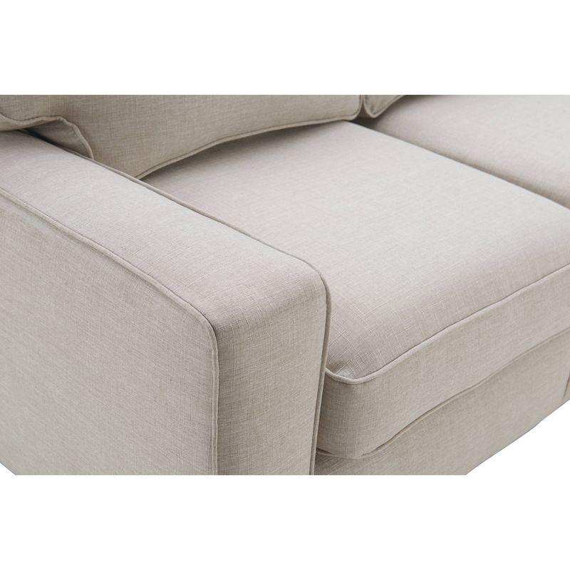 Serta Palisades 73" Track Arm Sofa, Easy Care Fabric, Soft Pillow Back, Pocket Coil Seat Cushions