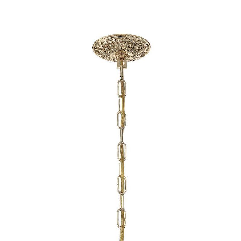 Crystorama Lighting Traditional Crystal 5 - Light Chandelier in  Polished Brass