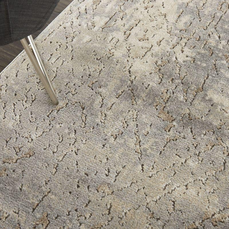 Nourison Concerto Abstract Contemporary Area Rug Beige Grey 5'3" x 7'3"