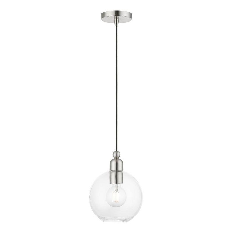 Livex Lighting Downtown 1 - Light Pendant in  Brushed Nickel