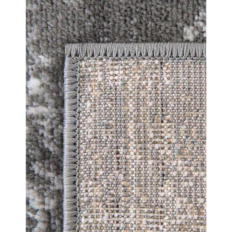 Unique Loom 7' 10 x 10' 0 Rectangle Sofia Dark Gray Area Rug