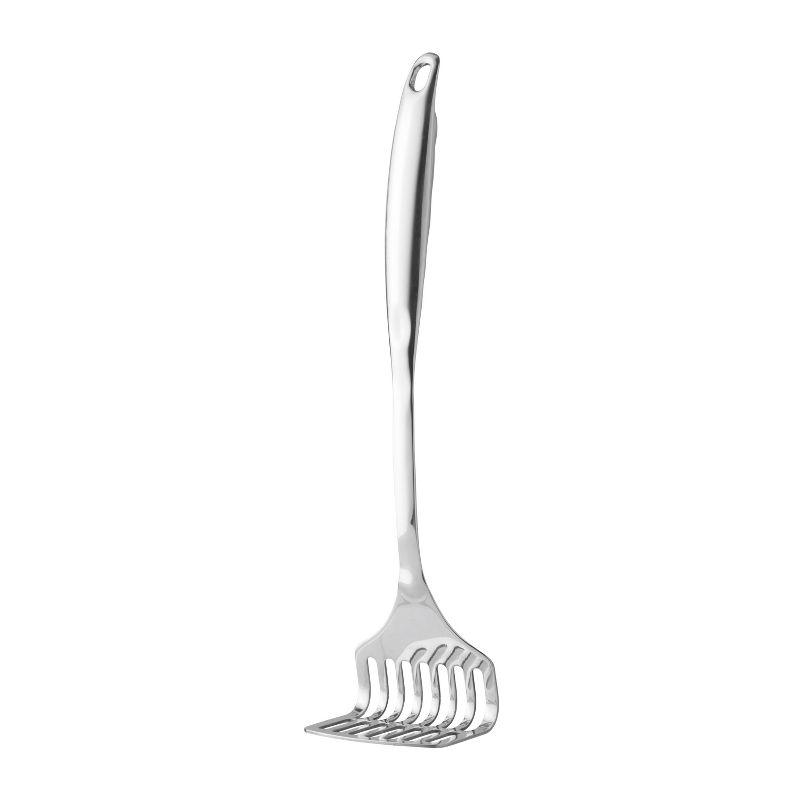 Stainless Steel Corrosion-Resistant Potato Masher, 13" Silver