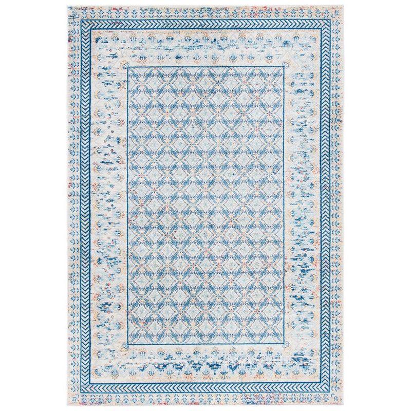 Brentwood BNT899 Power Loomed Indoor Accent Rug - Blue/Yellow - 3'x5' - Safavieh