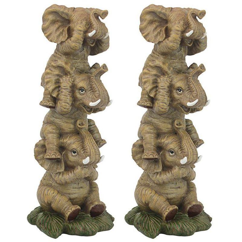 Design Toscano The Hear-No, See-No, Speak-No Evil Elephants: Medium, Set of Two