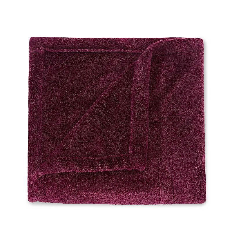 Bordeaux Ultralush Queen Heated Throw with Foot Pocket