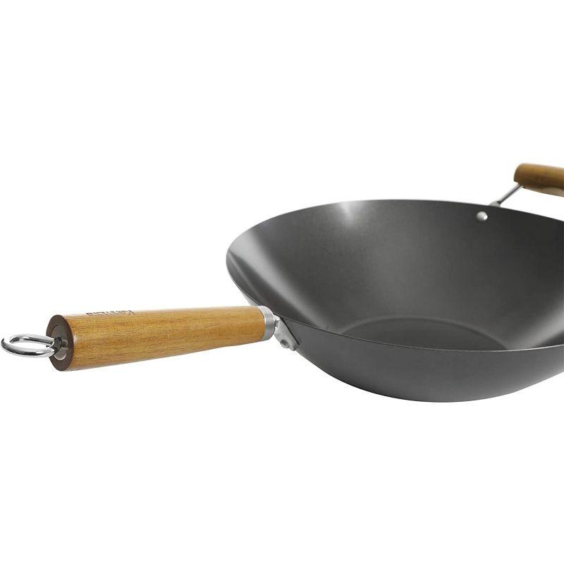 Gibson Gibson 14 in. Non-Stick Carbon Steel Wok
